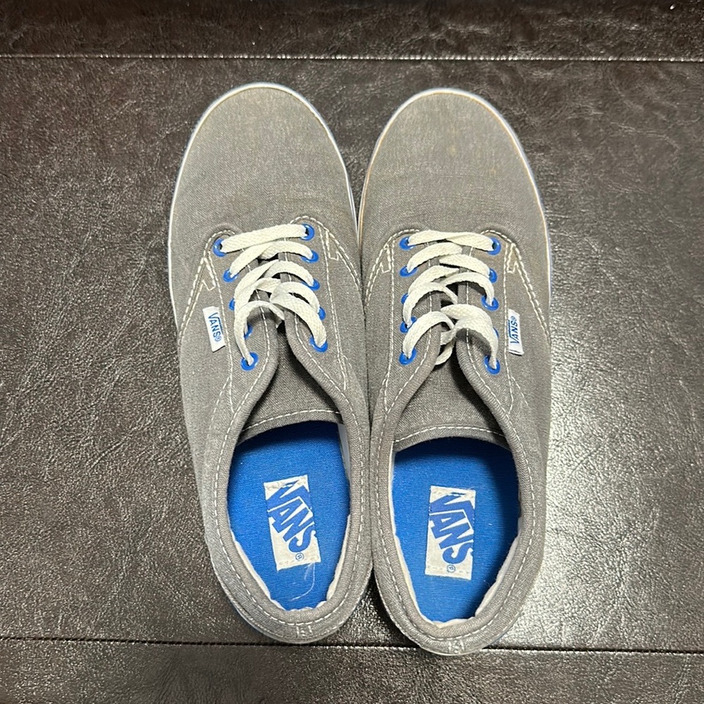 Vans Sneakers 6.5, gray/blue